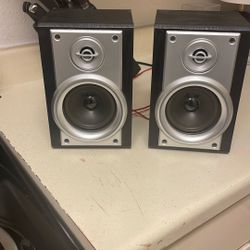 Jensen Stereo Speakers 12 Inch High Bookshelf Speakers