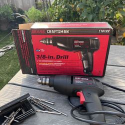Vintage Craftsman 3/8 Corded Reversible 3 Amp Drill (contact info removed)20