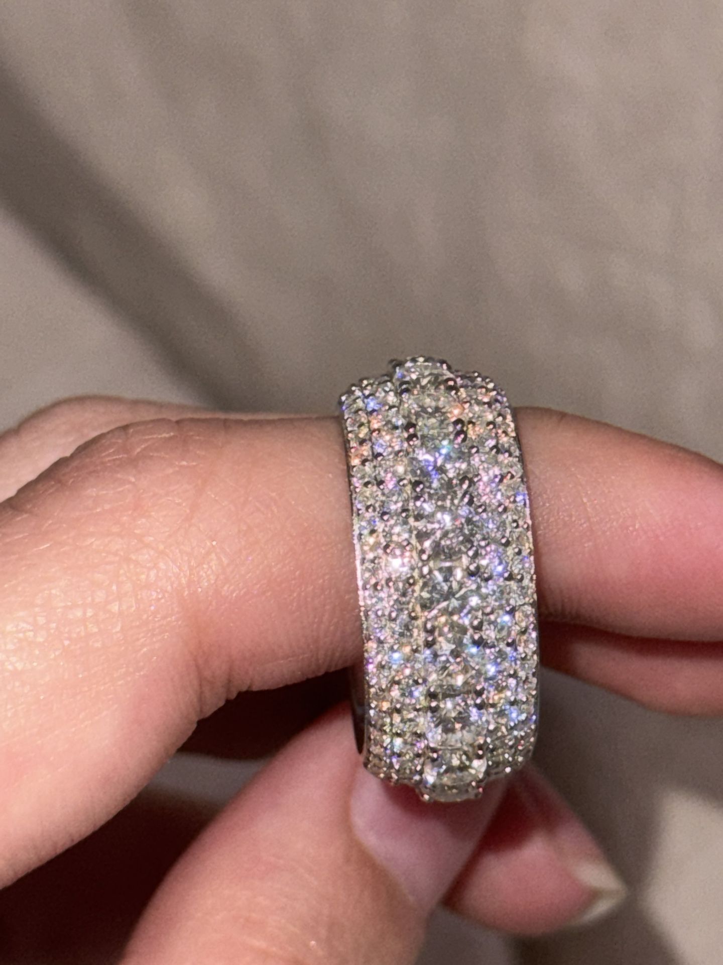 Men Ring Moissanite Silver S925