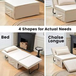 4 In One Folding Ottoman Sofa Bed / Chair/ Ottoman