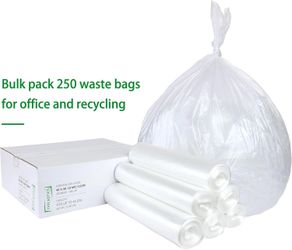 clear garbage bags