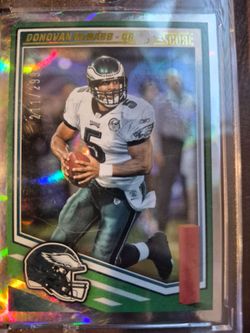 Donovan McNabb Score Holographic Numbered Football Card