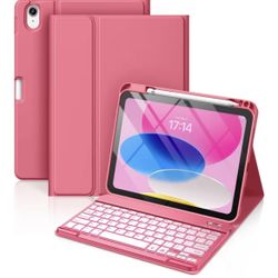 New 11” iPad Keyboard Case. Pink 