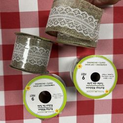 Easter Burlap Ribbon 