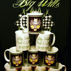 Custom mugs.