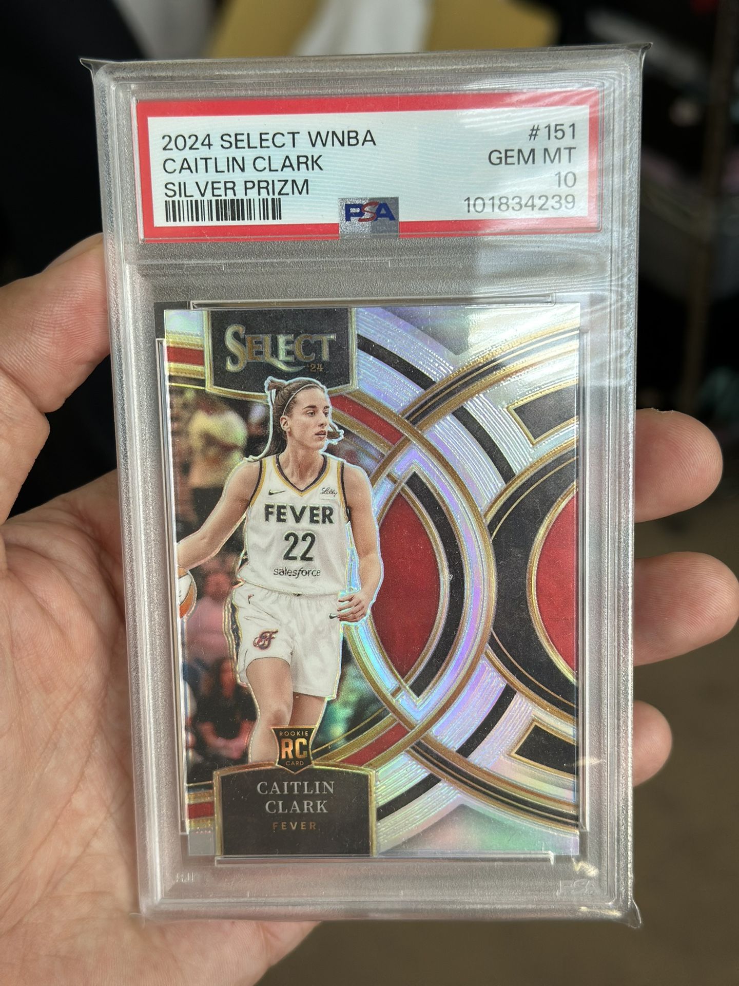 2024 Panini Select Caitlin Clark Premier Level Silver Prizm PSA 10 - $1,000