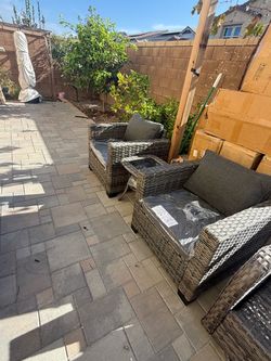 Outdoor rattan chair