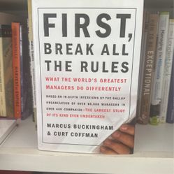 First Break All The rules Book