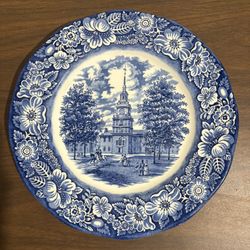 Staffordshire Liberty Blue Dinner Plates