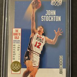 1(contact info removed) Skybox #USA3 John Stockton Olympic Team Card