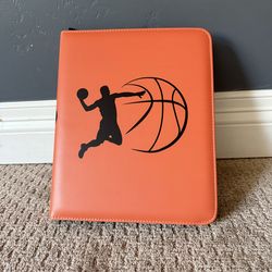 Binder w/ 375 Basketball and Football Cards