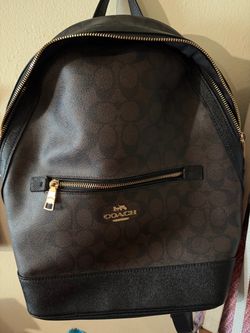 Coach Signature Leather Backpack – Excellent Condition