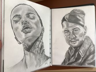 Pencil portraits for sale, custom order or already made