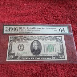 Collectible Coins &Currency $20.00 Bill