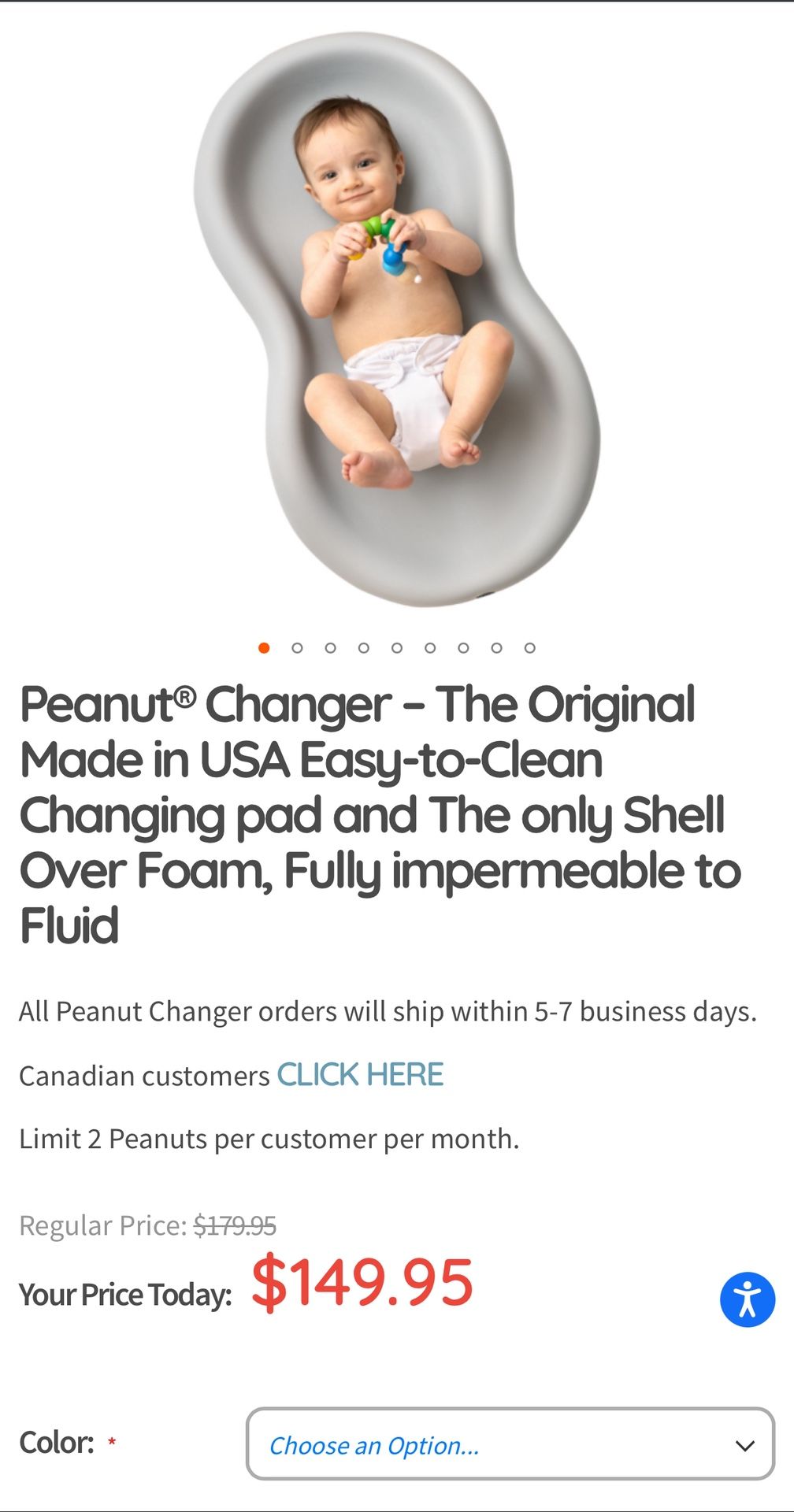 Keekaroo Peanut Changers Grey And Vanilla