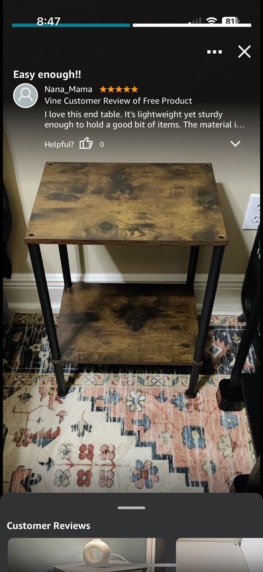  2-Tier End Table Small Side Table Nightstand Rustic Brown  New sealed packaging  Pick up Aldine and broadway Chicago  2 days shipping for 5$    Check