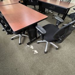 Conference Room Table and Chairs At 