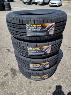 235 60 18 BLACKHAWK TIRES SIENNA JOURNEY KIA LEXUS CRV EQUINOX CARAVAN