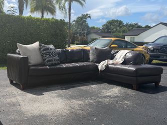 Dark Brown Sectional Sofa