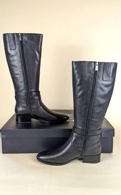 Naturalizer Reid High Shaft Riding Boots Women’s black leather . Size 9
