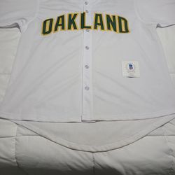 Autographed Oakland Athletics Custom Jersey! (Jose Canseco)
