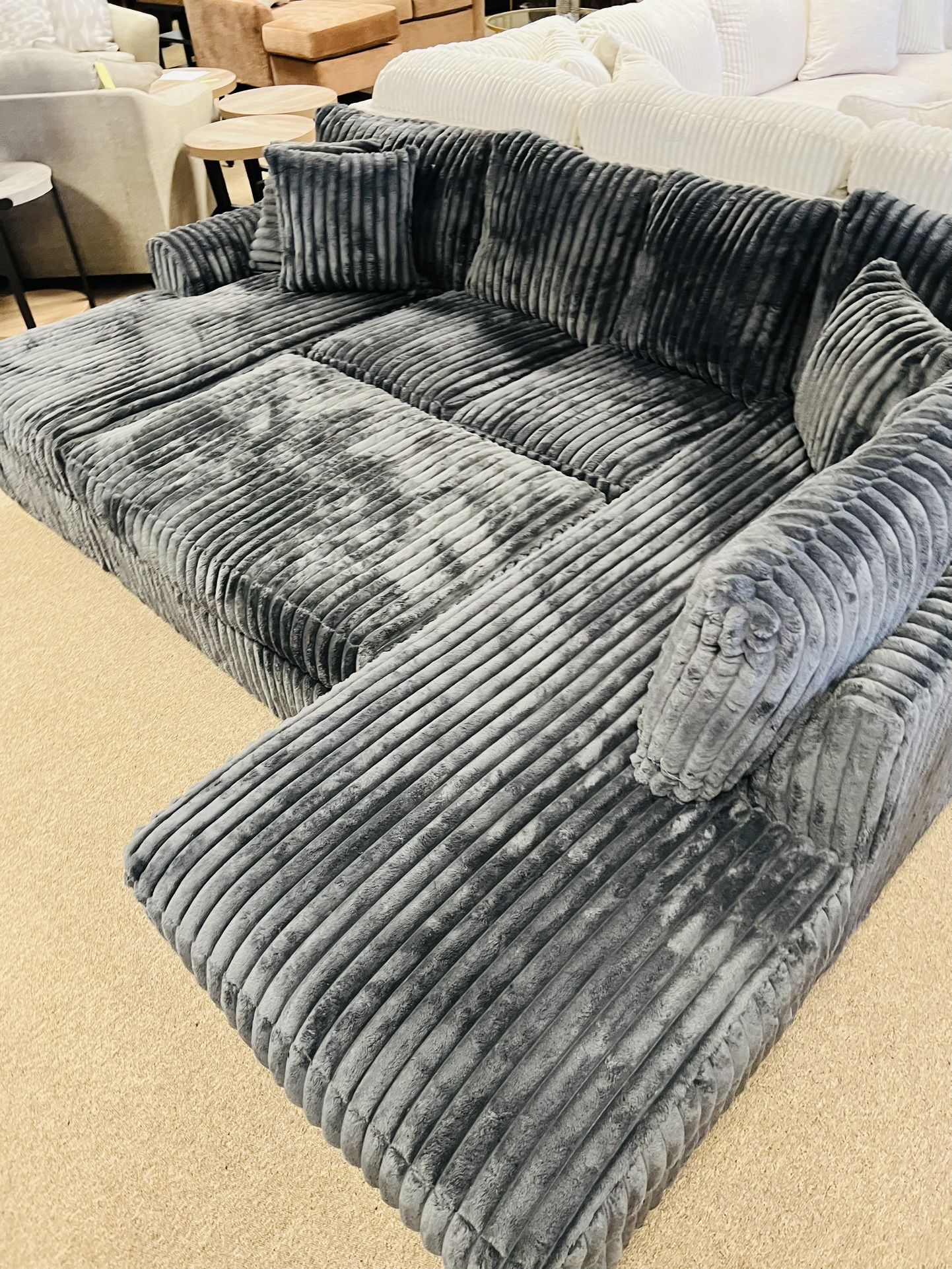 Stunning Stylish Chaise Sectional!