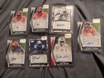 Autographed NFL cards