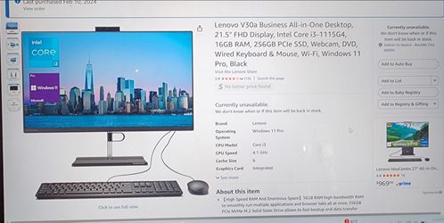 Lenovo V30a 21.5" All-in-One Desktop Computer