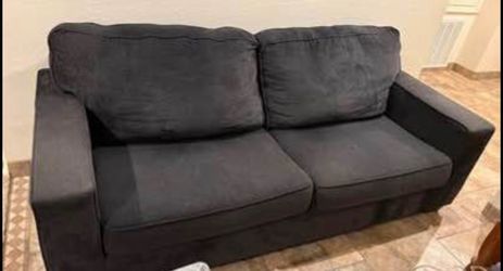 Navy blue couch