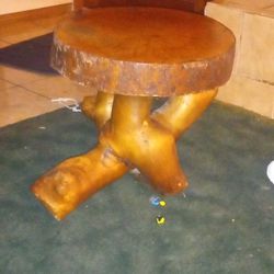 Natural Formation Teek End Table