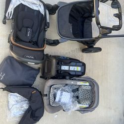 Nuna Demi-grow and Pottery Barn car seat