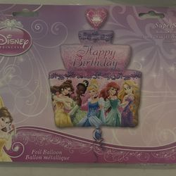 Disney Princess Cake Super Shape XL Mylar Balloon $5each Helium Not Included 