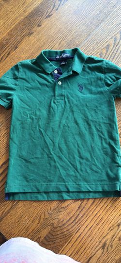 Boys U.S. Polo Assn Polo Shirt Dark Blue Contrasting Under Collar & Embroidered Logo S 6-7