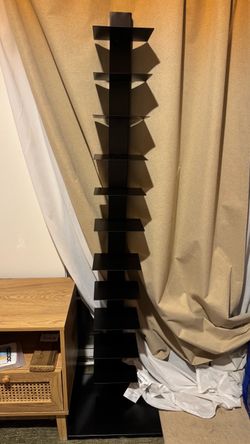 SEI furniture metal spine book tower