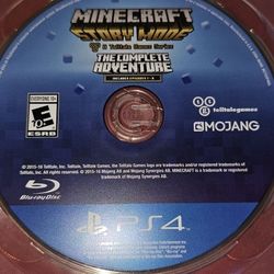 Sony PlayStation 4 Minecraft  Story Mode The Complete Adventure Ps4