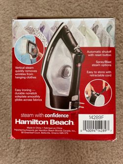 Hamilton Beach Full Size Nonstick Iron with Retractable Cord