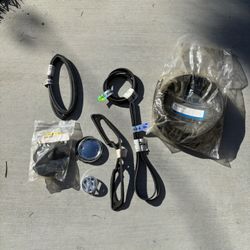 Karmann Ghia exterior rubber and hood emblem base. 