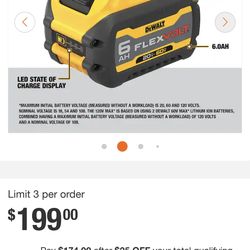 Dewalt Battery 6ah