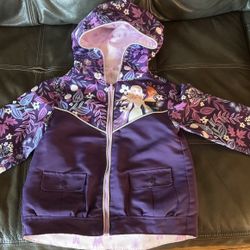 Reversible Raincoat Jacket Girls Size 4 Frozen