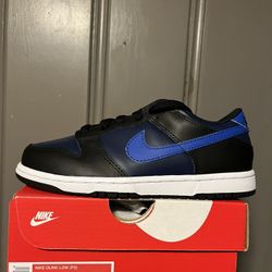 Nike Dunk low “Midnight Navy” size(2.5Y/4W). DS(New). Factory laced. $85 cash. No Trades. 