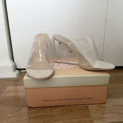 Brand New! Public Desire Clear Heel 