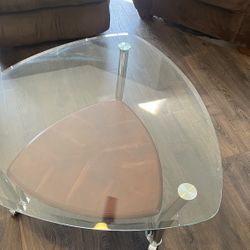 3 Glass Top Tables. 