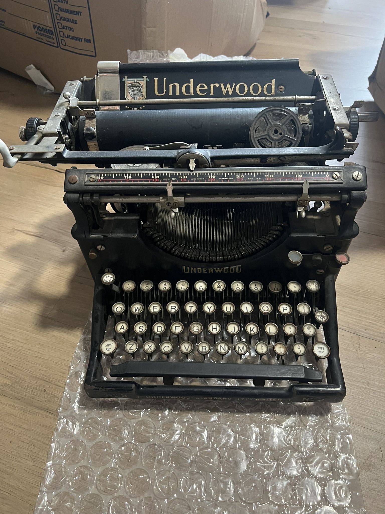 Antique Vintage Underwood No. 5 Typewriter
