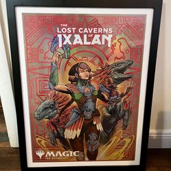 MTG TCG Lost Caverns of Ixalan Store Foil Poster 18x24 Framed 