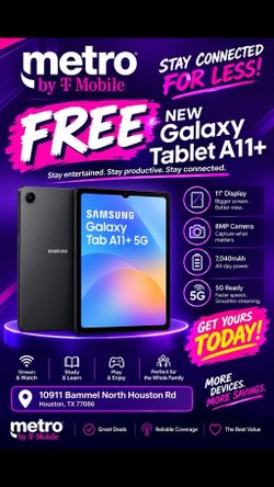Free Samsung Galaxy Tab A11+