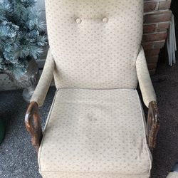 Rocking Chair With Goose Neck Arms