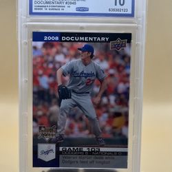Los Angeles Dodgers Graded Baseball Cards