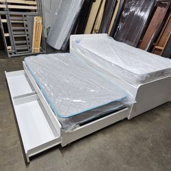 Twin Trundle Bed And Mattress 