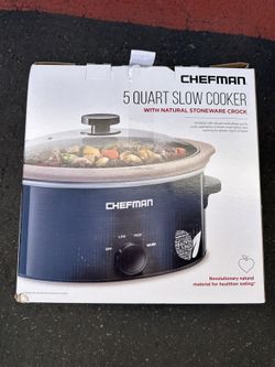 Chefman 5 Quart Slow Cooker, New in Box