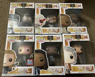 Funko Pops Walking Dead  Used $ 80 for them all